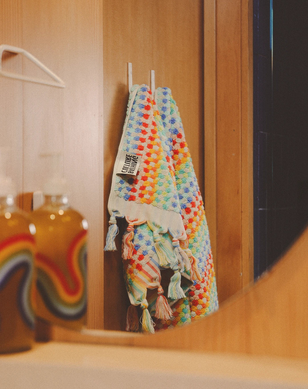 Organic Cosmic Rainbow Towel (Vibrant) – Bathing Culture