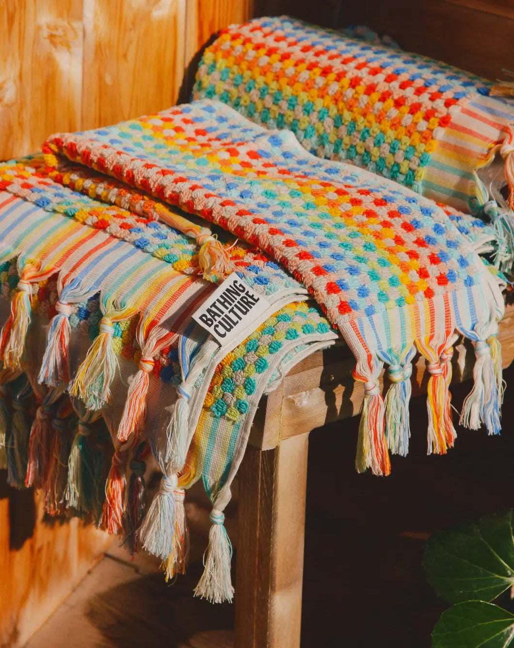 Organic Cosmic Rainbow Towel (Vibrant) – Bathing Culture