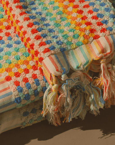 Organic Cosmic Rainbow Towel Set (Vibrant)