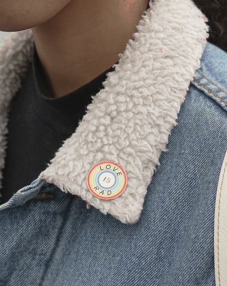 Love is Rad Enamel Pin